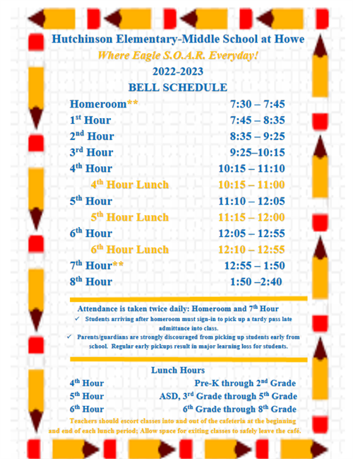 Bell Schedule